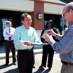 Sekisui ribbon cutting, Bartlett
