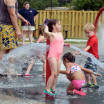 Children at Bartlett Splash Pad, June 27, 2015.